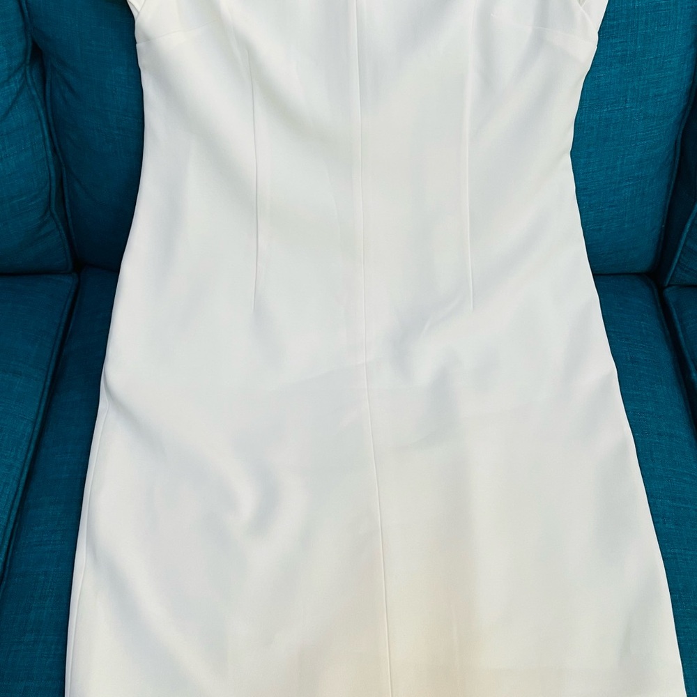 Elie Tahari Strapless Cream Dress